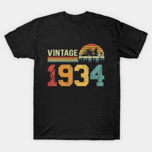 Vintage 1934 Retro Classic 90th Birthday Gift T-Shirt